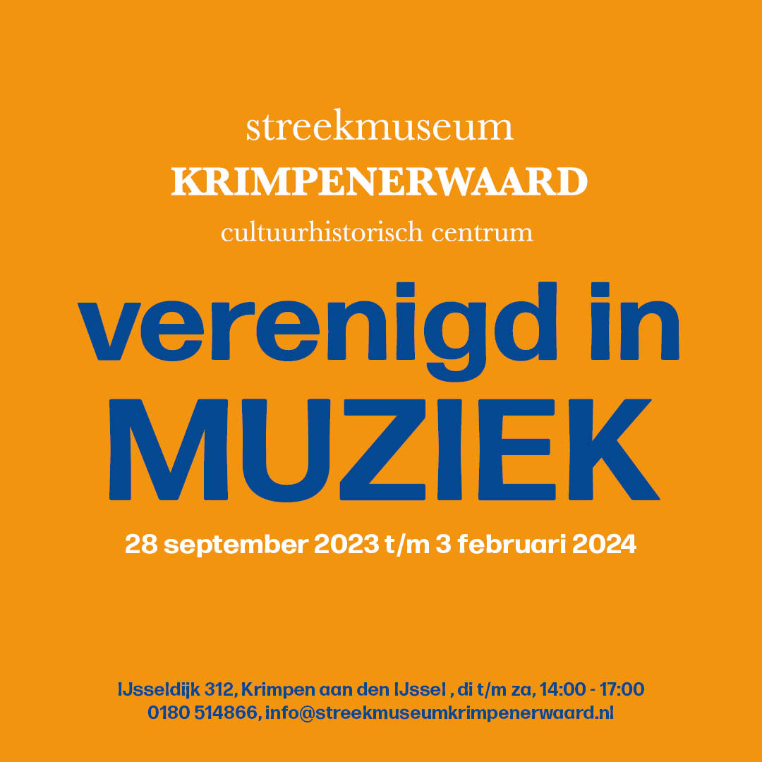 Tentoonstelling: Verenigd in Muziek. 125 jaar concordia. Aanstaande donderdag 28 september openen wij onze nieuwe tentoonstelling!